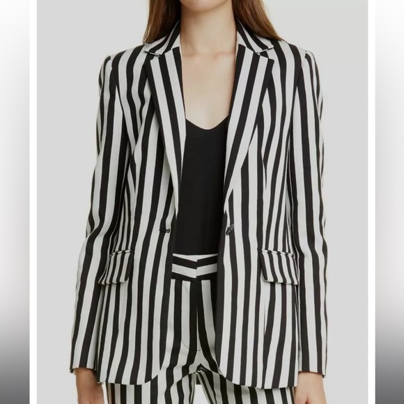 Frame denim striped blazer - Picture 4 of 12